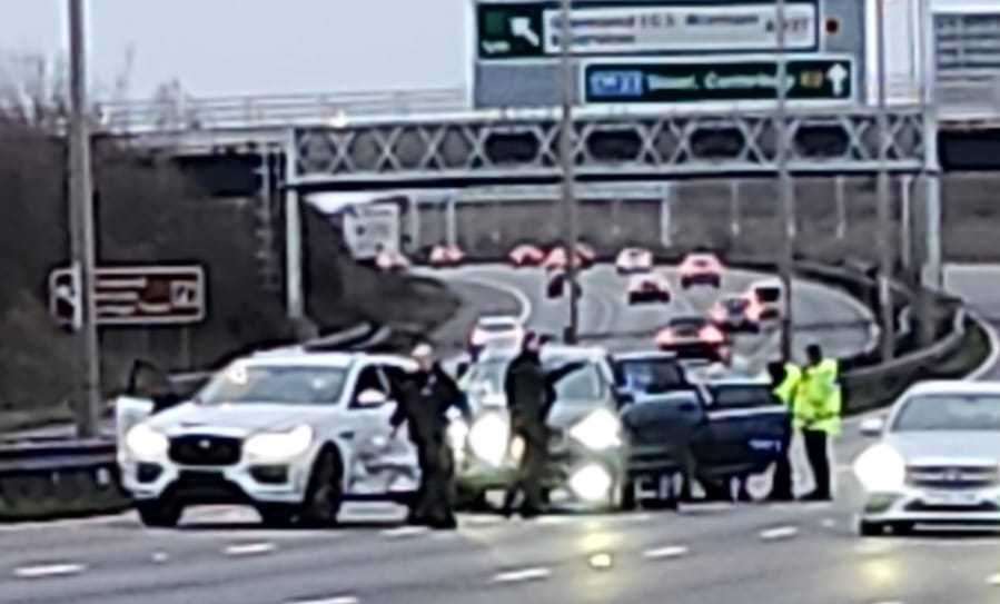 Up to 10 vehicles were damaged during the chase on the A2 near Gravesend, according to a witness./ppPicture: Leanne Verrall