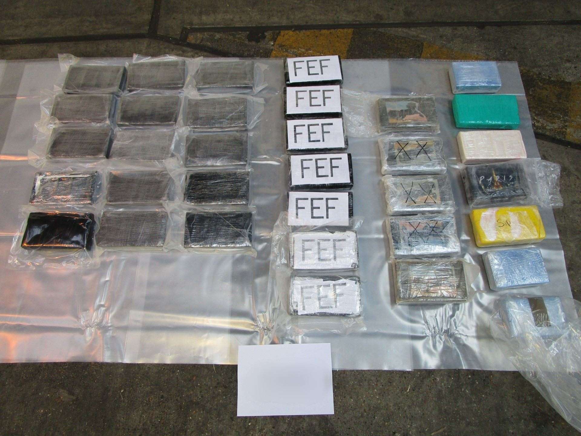 The drugs which were seized. Photo: Home Office