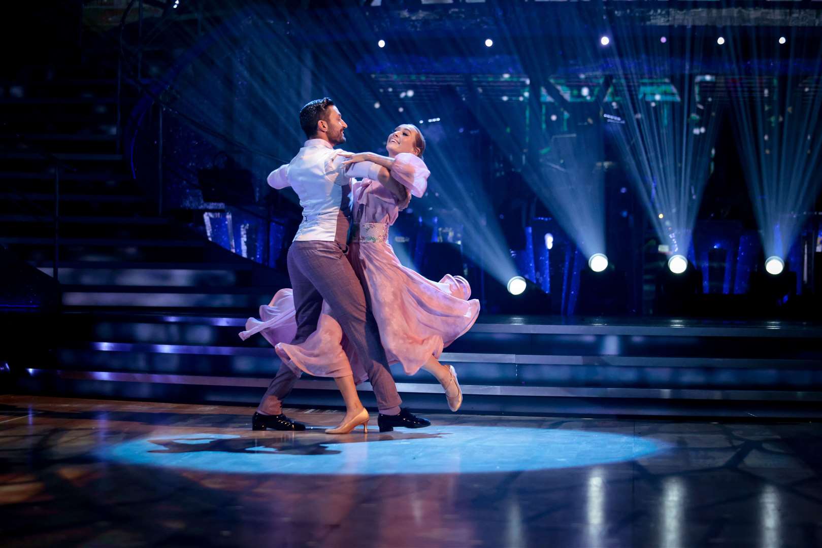 Rose and Giovanni's Waltz that won them a place in the final. Credit: BBC - Photographer: Guy Levy