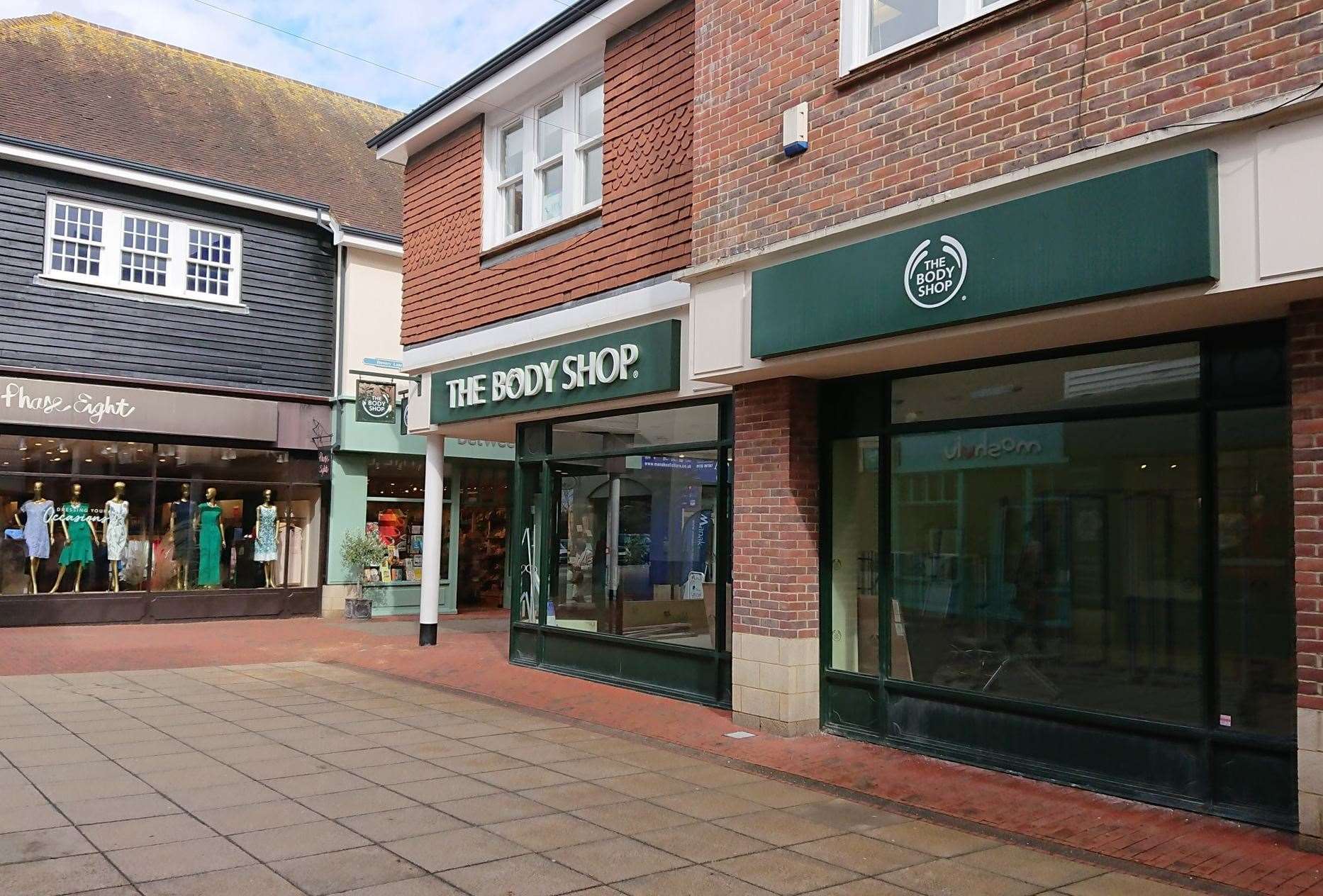 The Body Shop in Sevenoaks has closed. Picture: Andy Dunne (7957992)