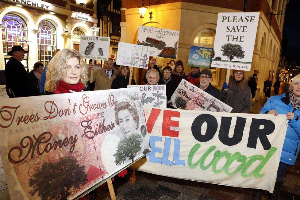 It will not be the first time the New Allington Action Group have met outside the Town Hall to let their thoughts be known