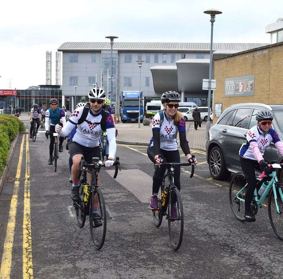 Ride4Life cyclists will be travelling more than 300 miles to raise money for Darent Valley Hospital in Dartford