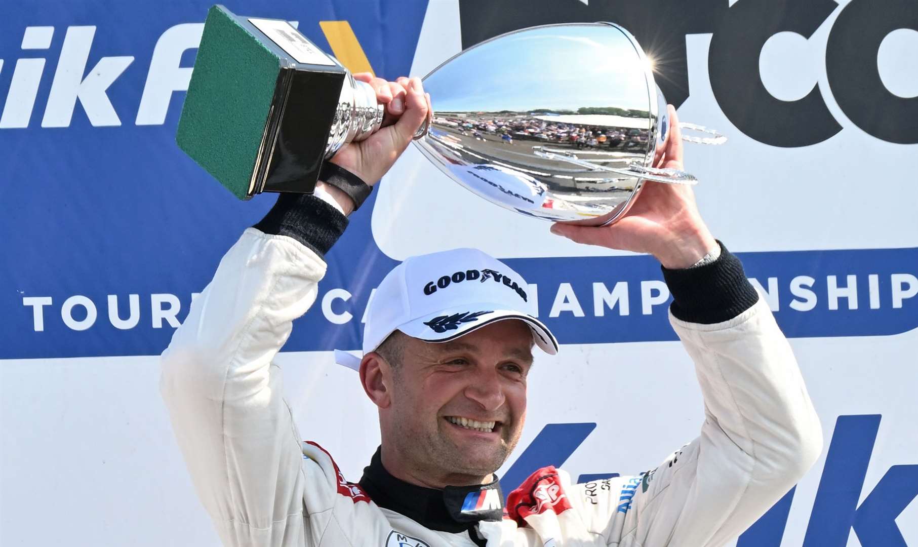 Hill’s BMW team-mate Colin Turkington won the first two British Touring Car Championship races on Sunday. Picture: Simon Hildrew
