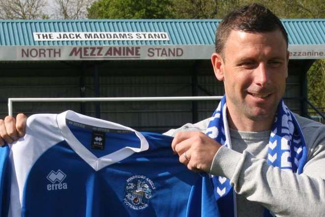 Tonbridge Angels manager Steve McKimm is ready for his first local derby since taking over at Longmead Picture: David Couldridge