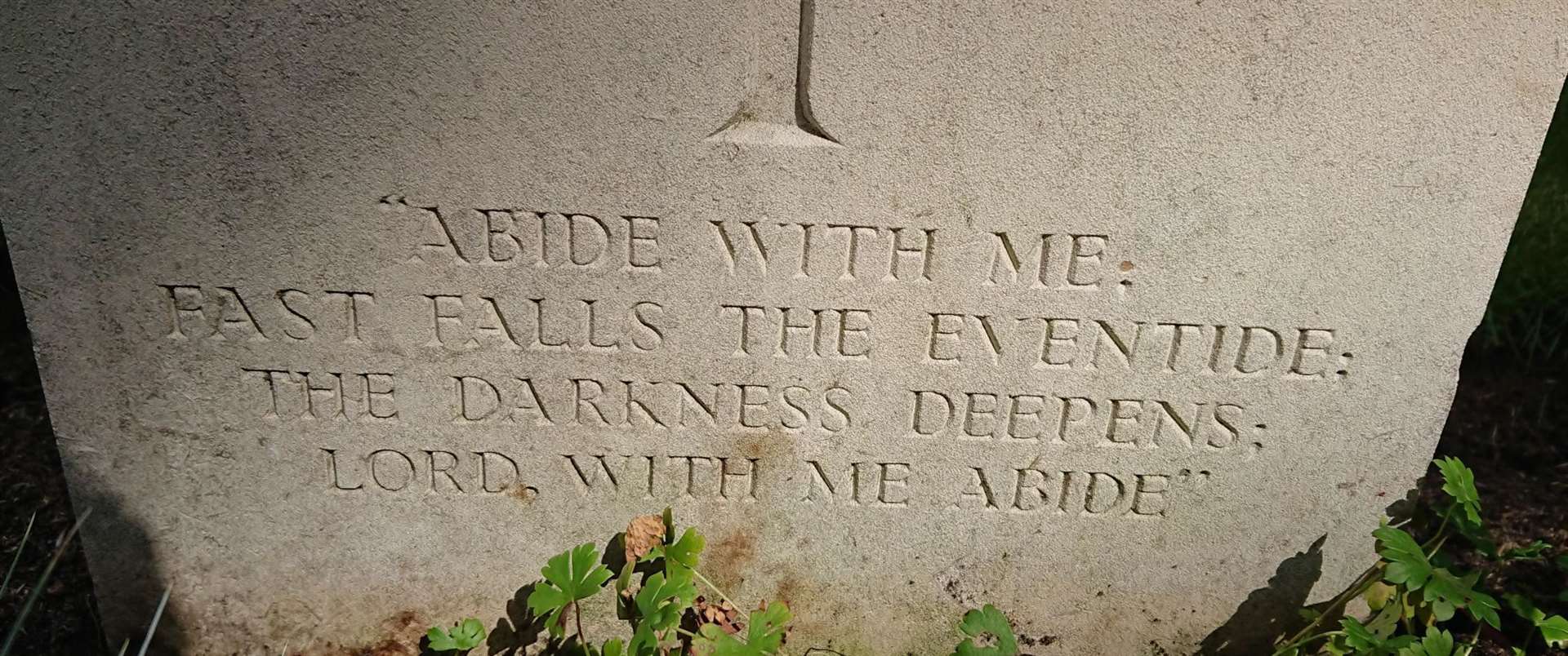 The inscription on Private Peen's stone