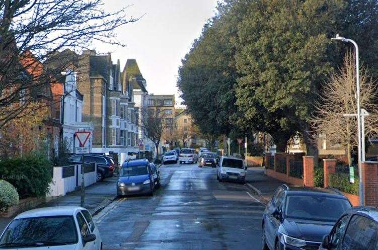 Police were called to Ingles Road in Folkestone. Picture: Google