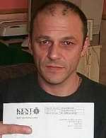 ORDEAL: Kevin Sadler with the letter from Kent Police