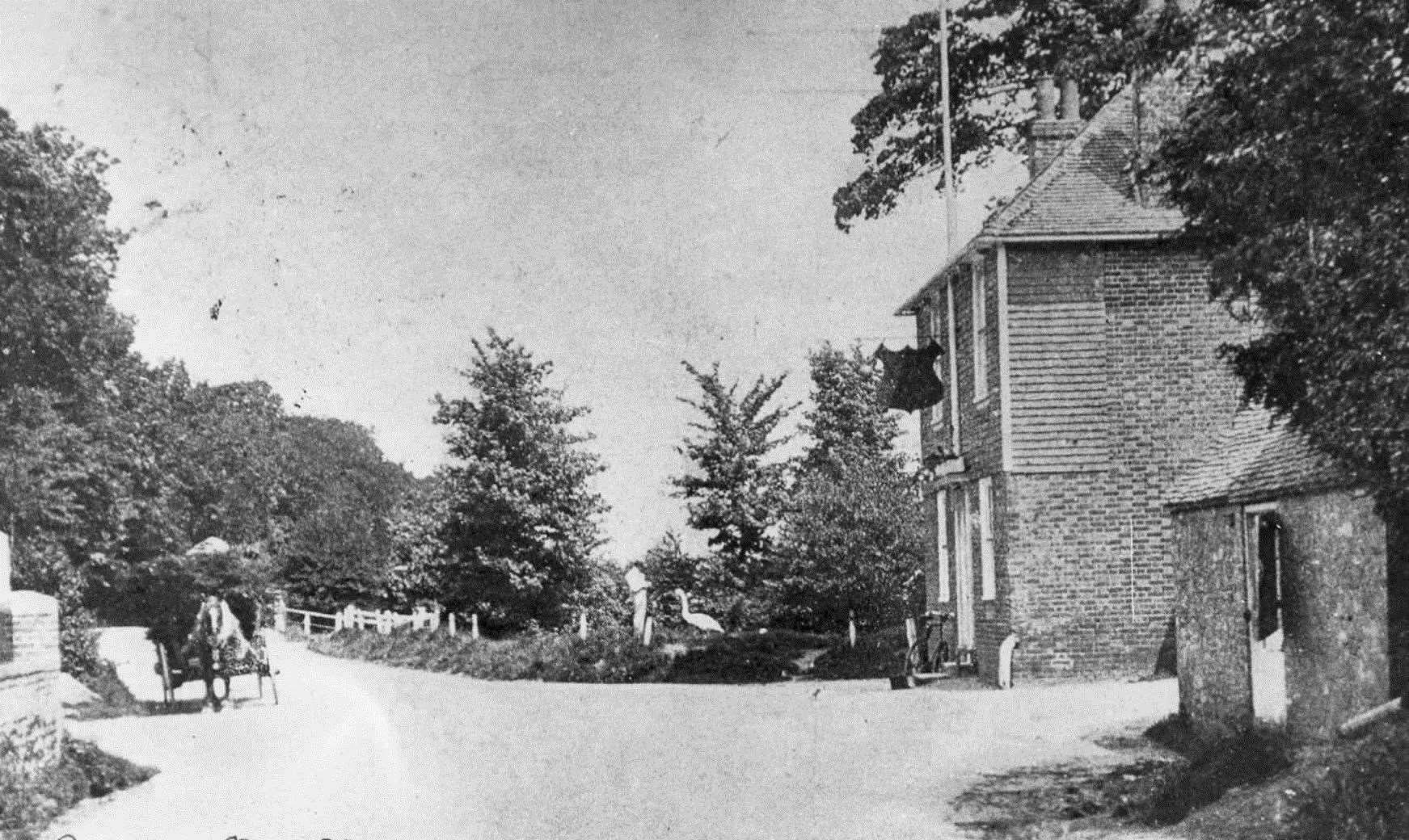 An undated archive photo of Canterbury Road showing The Golden Ball