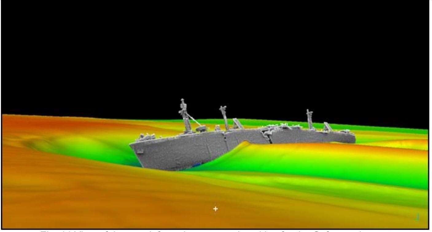 Latest image of the wreck of the SS RIchard Montgomery Second World War bomb ship underwater off Sheerness on the Isle of Sheppey. Picture: Maritime & Coastguard Agency (12013605)
