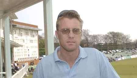 BACK AT HQ: David Fulton at Canterbury watching Kent's opening Championship game against Leicestershire. Picture: DEREK STINGEMORE