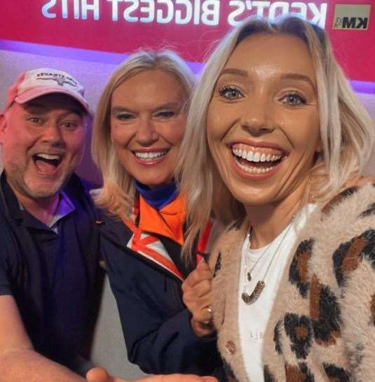 The TV star surprised kmfm presenters Garry and Chelsea with a visit this morning to appeal for volunteers