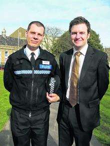 Chief Inspector Mitchell Fox (left) and Mark Richardson of the Thanet Community Safety Partnership