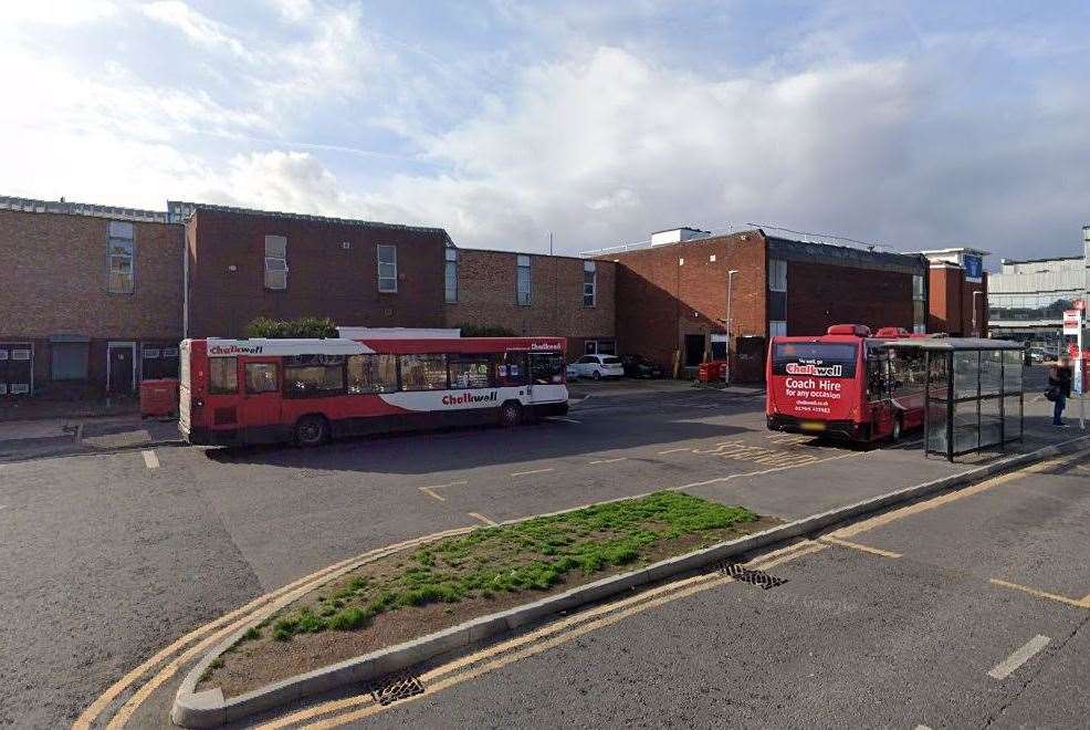 Police were called to the Sittingbourne Bus Hub in St Michael’s Road