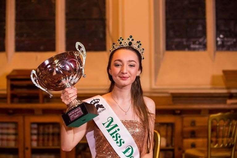 Lily Kirk was crowned Miss Dover Town in March but now her carnival has been cancelled. Picture: Colin Habbershaw
