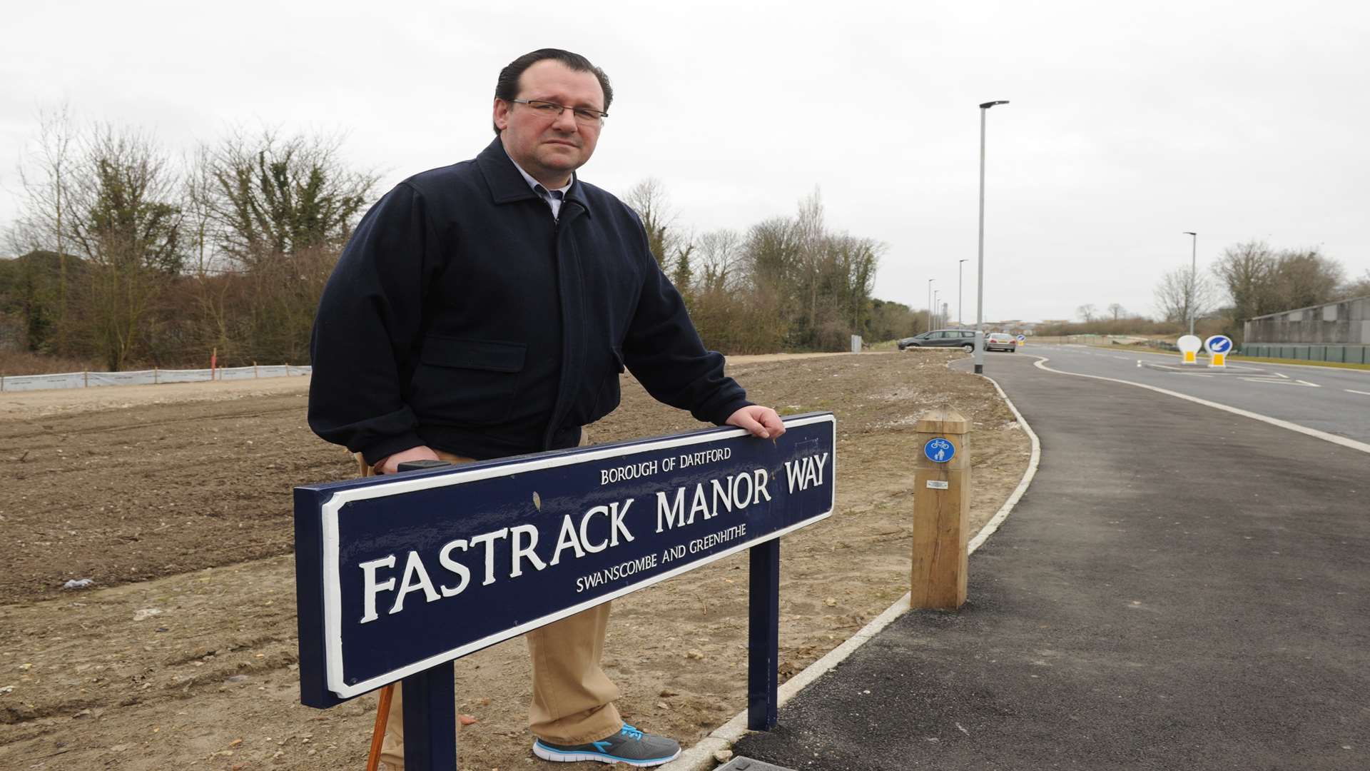 Cllr Keith Kelly is backing the campaign to rename Fastrack Manor Way in honour of the Tiltman family