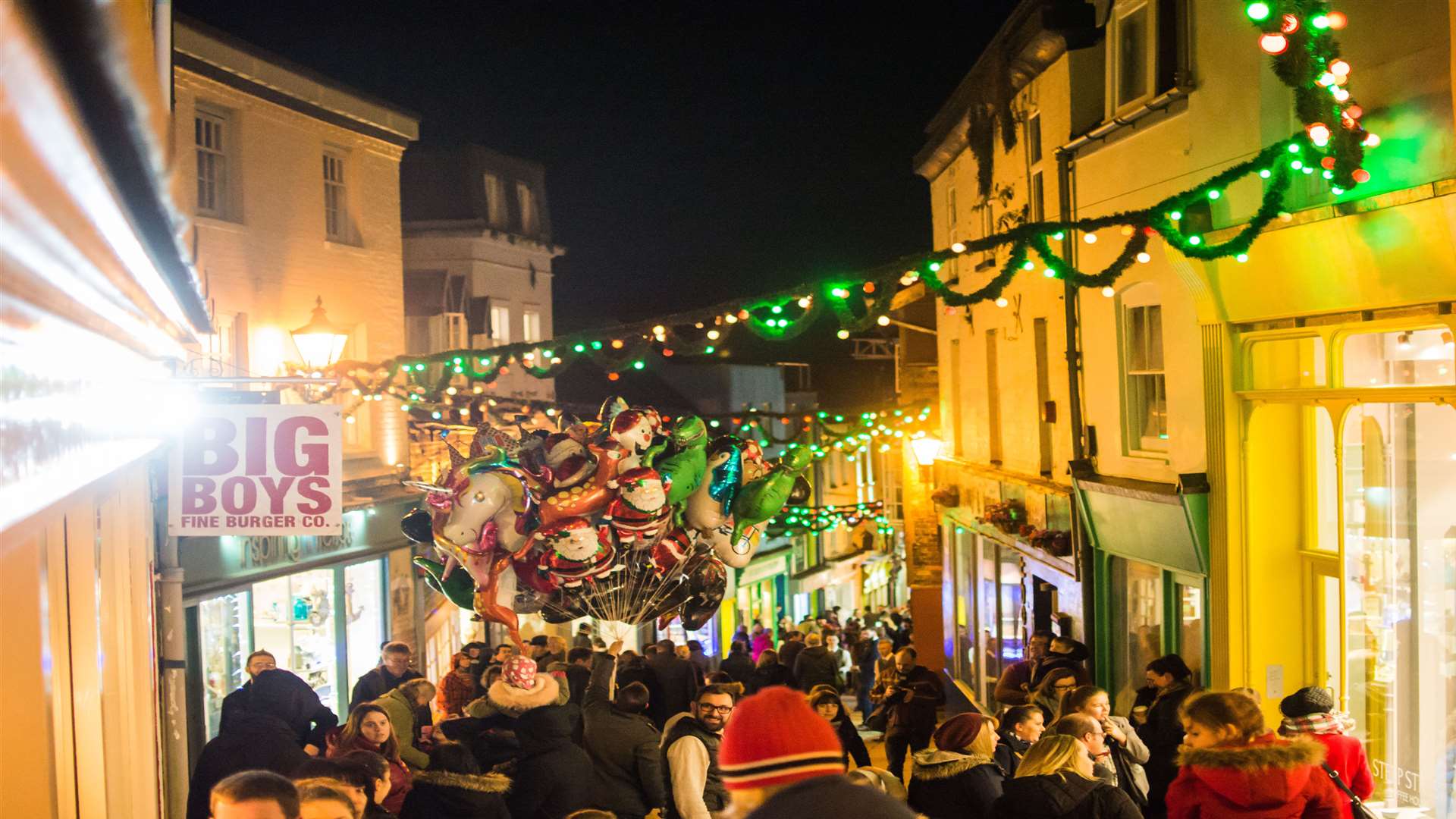 The Folkestone Christmas lights will herald the start of the Folkestone Book Festival
