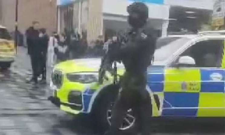 Armed police were seen in Week Street, Maidstone recently following reports of water pistols being used. Picture: Missy Morgan
