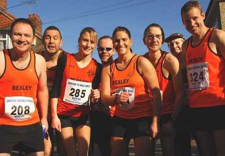 Members of Bexley AC at the event. Picture: NICK JOHNSON