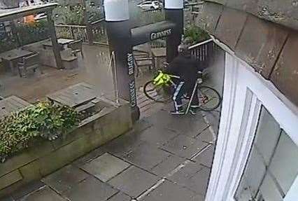 Officers recovered CCTV footage that showed Parker in the area on his bike. Picture: Kent Police