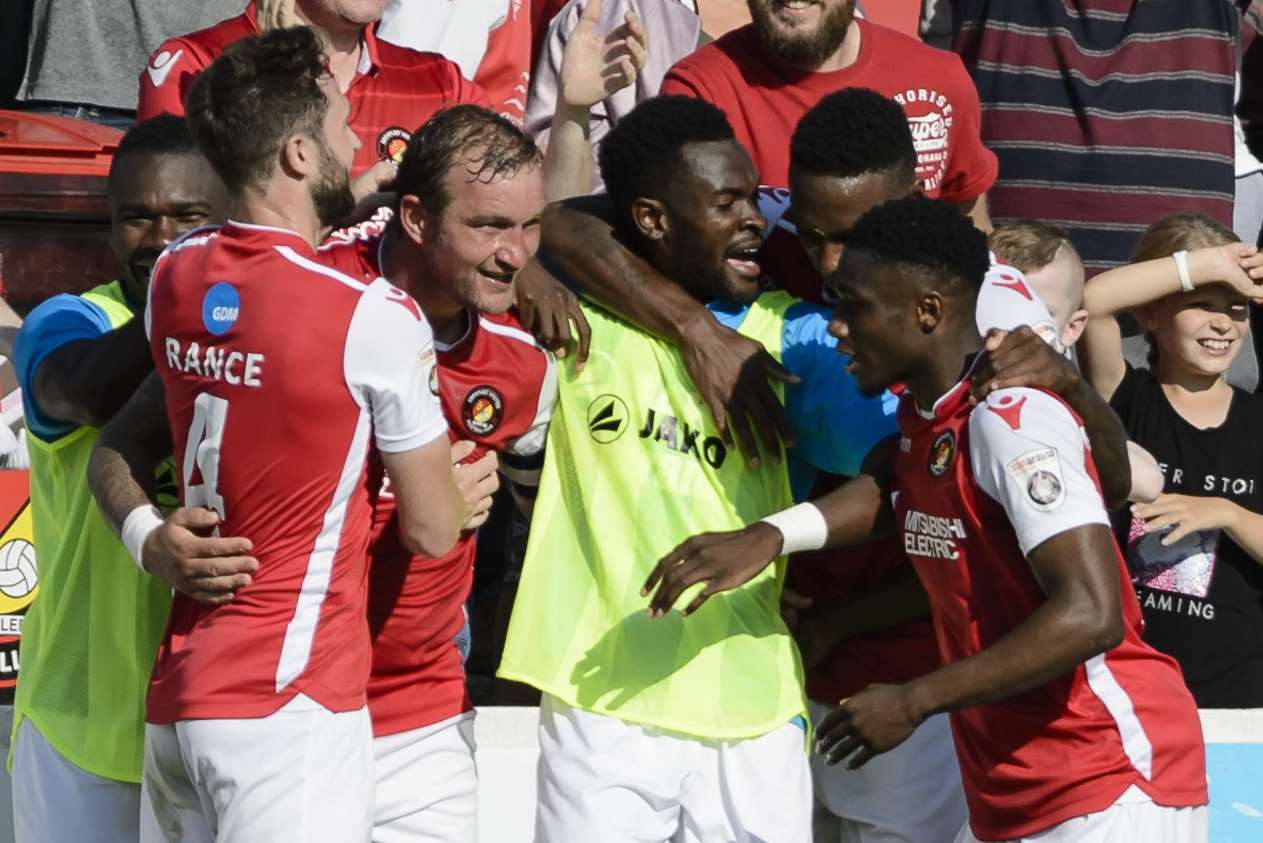 Ebbsfleet will face Leyton Orient live on BT Sport Picture: Andy Payton