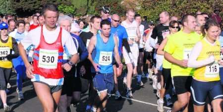 Runners taking part in the 2007 Maidstone Half-Marathon