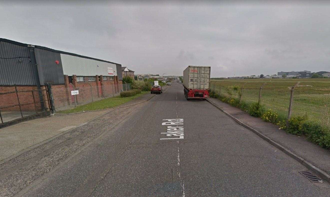 The lorries were reportedly targeted in Laker Road in Rochester. Picture: Google