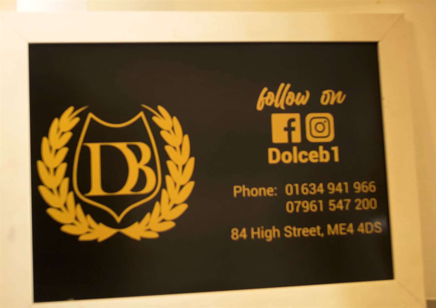 Contact information at Dolce B's