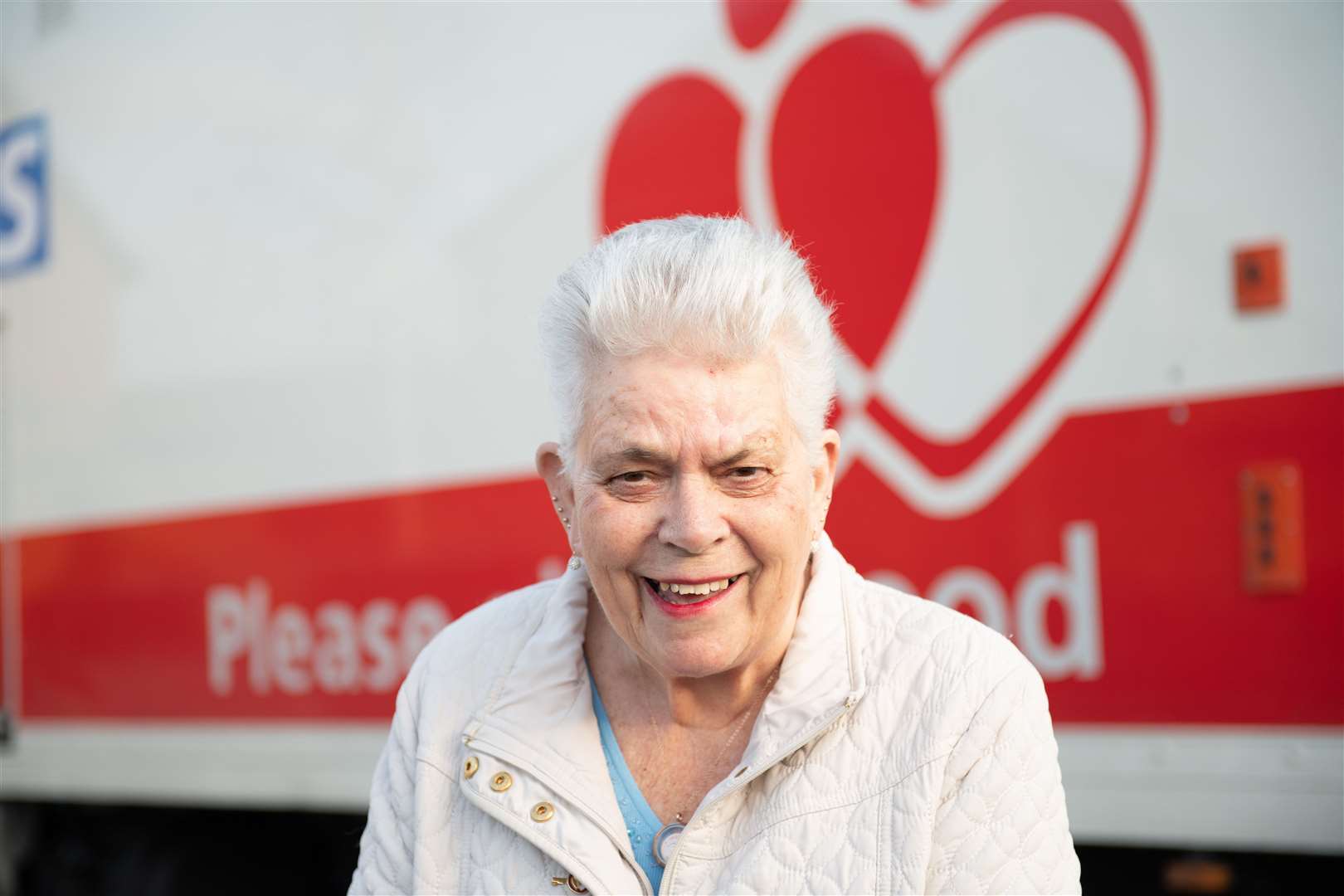 Christine Newnham is thought to be one of the longest serving blood donors in the country. Picture: SWNS