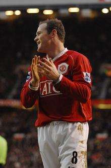 Manchester United player Wayne Rooney.