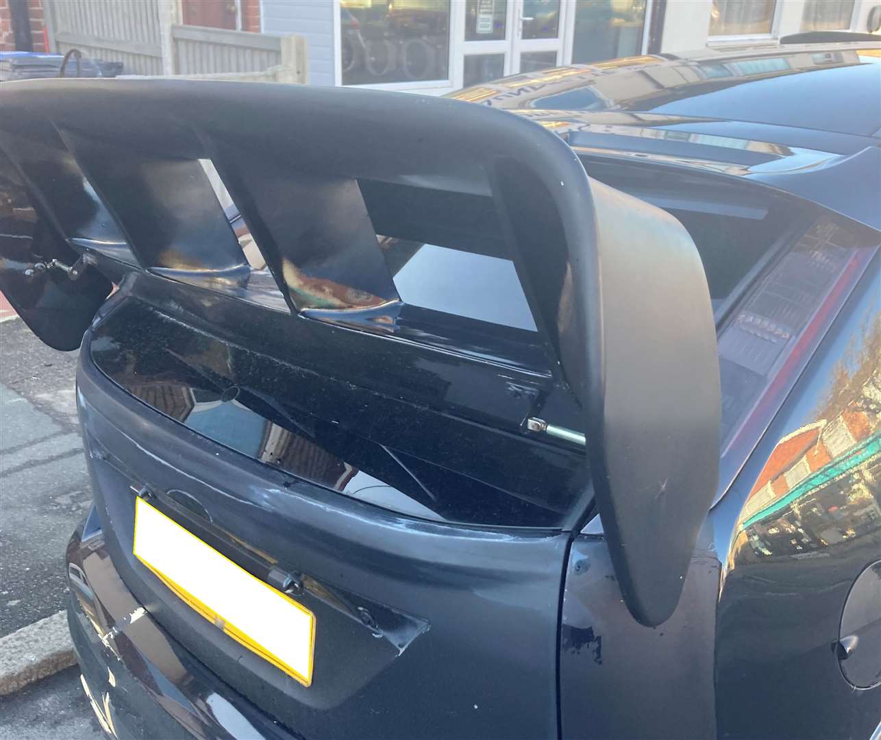 An image of the spoiler before it was stolen. Picture: Kent Police