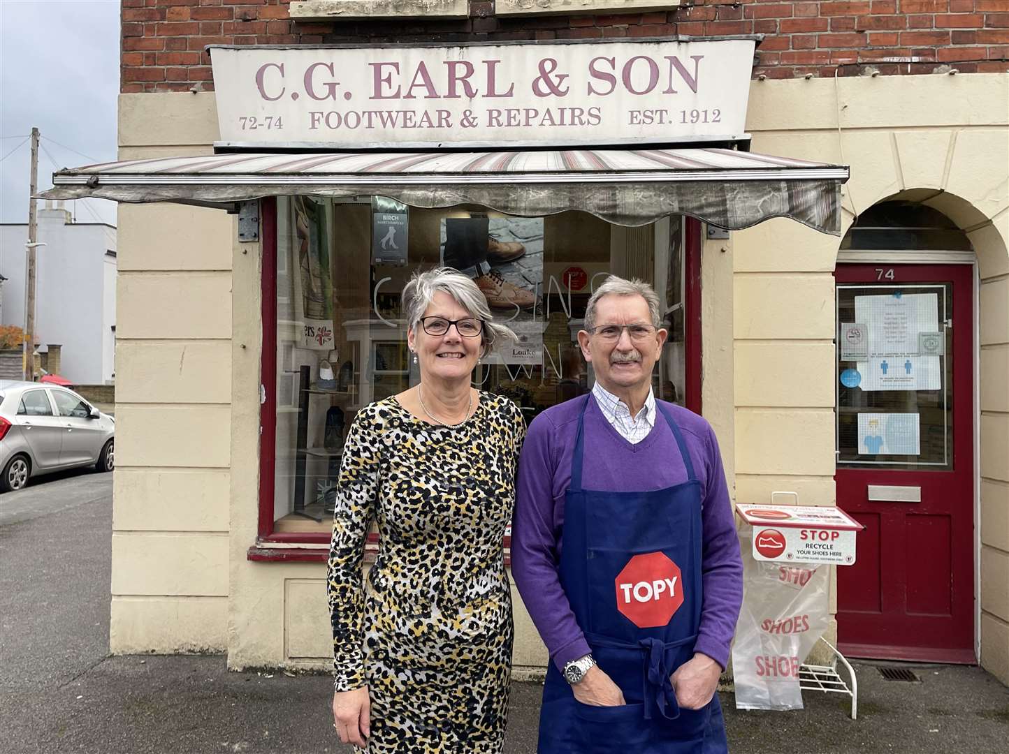 Peter and Angie Earl had planned to shut the shop before Christmas