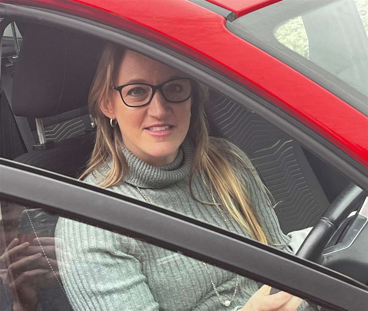 Reporter Keely Greenwood gets ready to for her mini driving test resit.