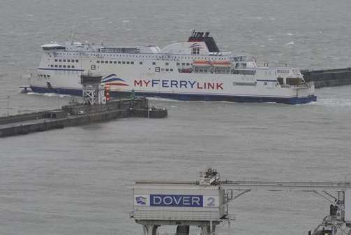 MyFerryLink leaving Dover Port