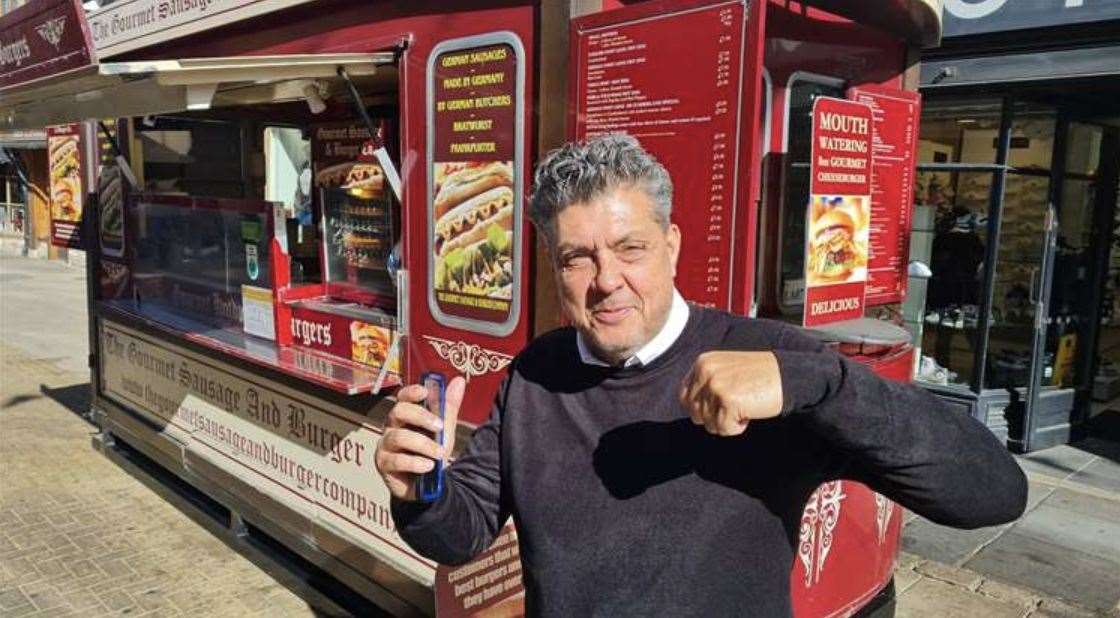 Frankie Fernando, owner of The Gourmet Sausage and Burger Company in Canterbury