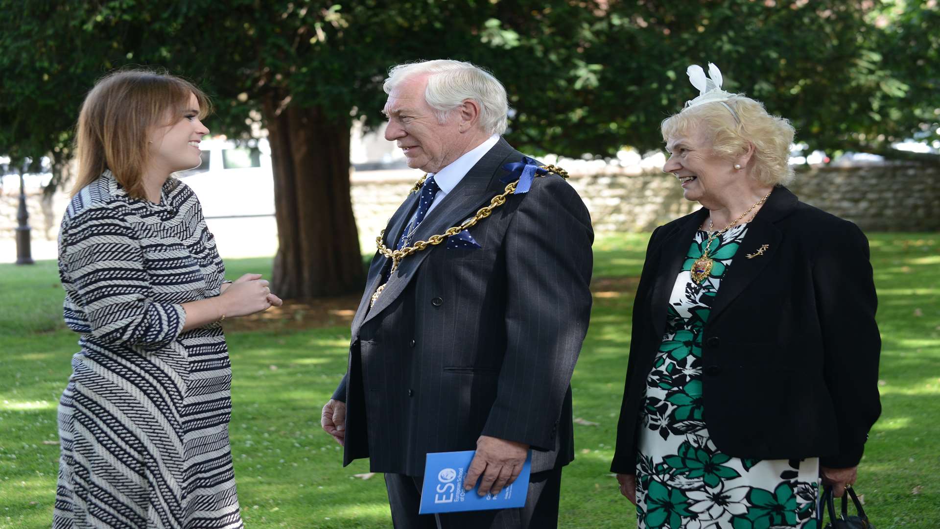 HRH meets Mayor of Maidstone Cllr Malcolm Greer and mayoress Brenda Greer. Picture: Gary Browne