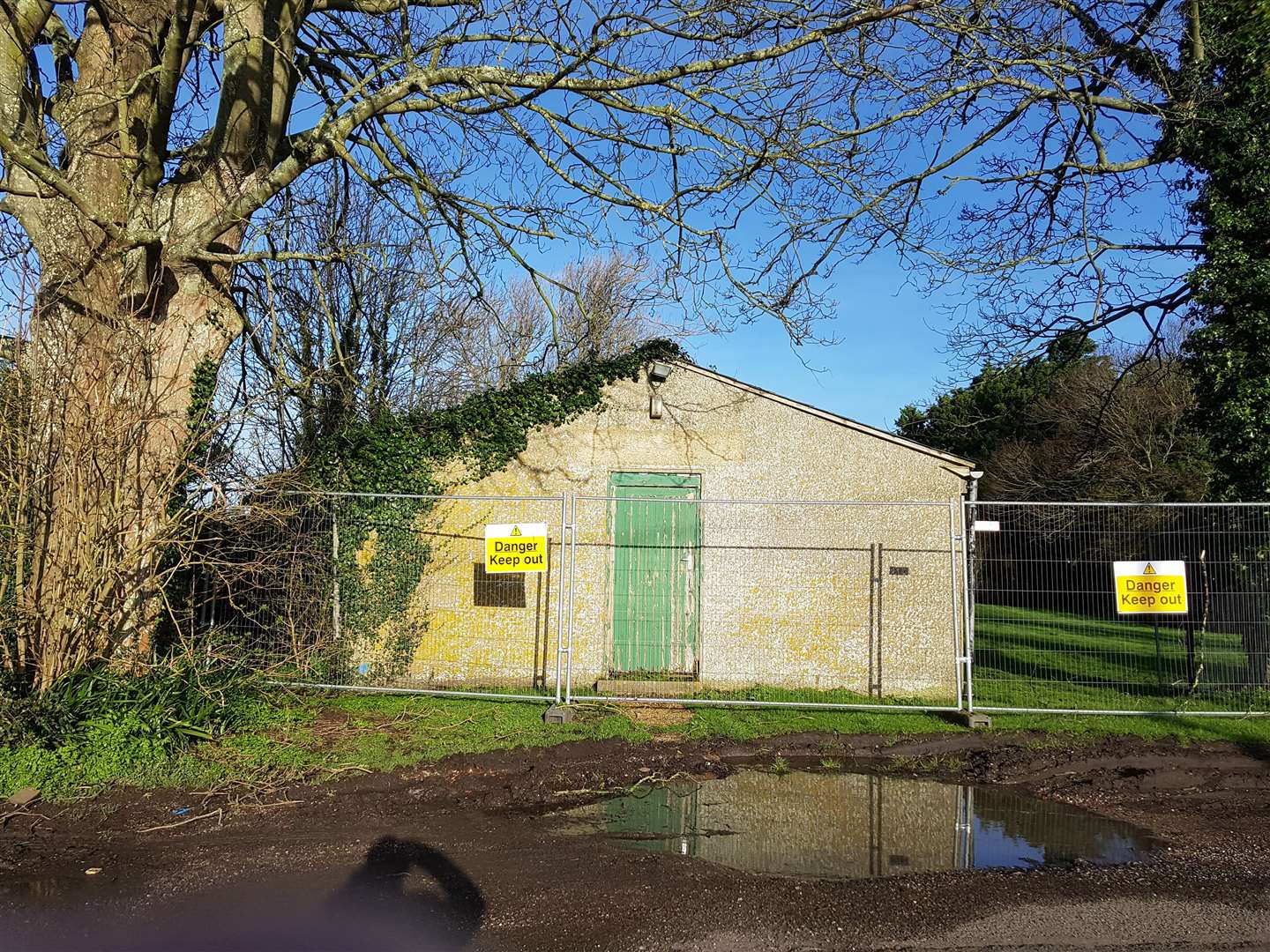 The current village hall at St Mary in the Marsh. All photos: Helix Planning Advisor