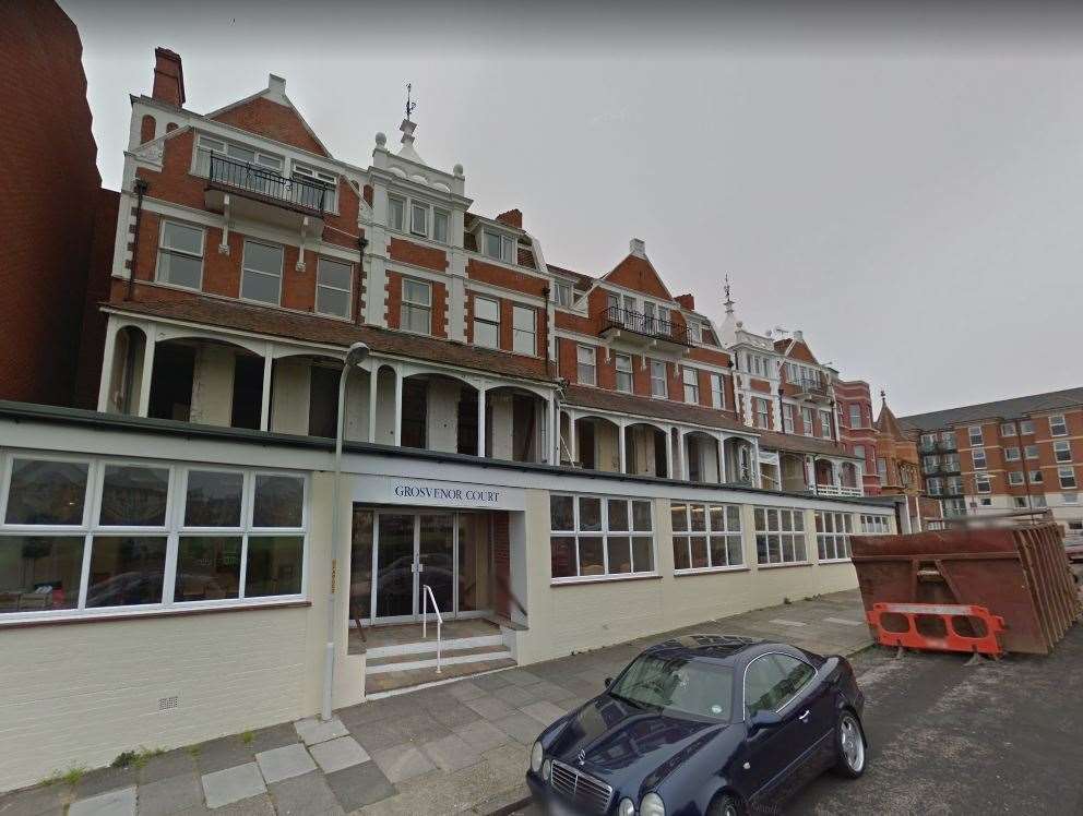 Grosvenor Court in Margate where 86-year-old resident Jean Herring fell to her death. Picture: Google Street View