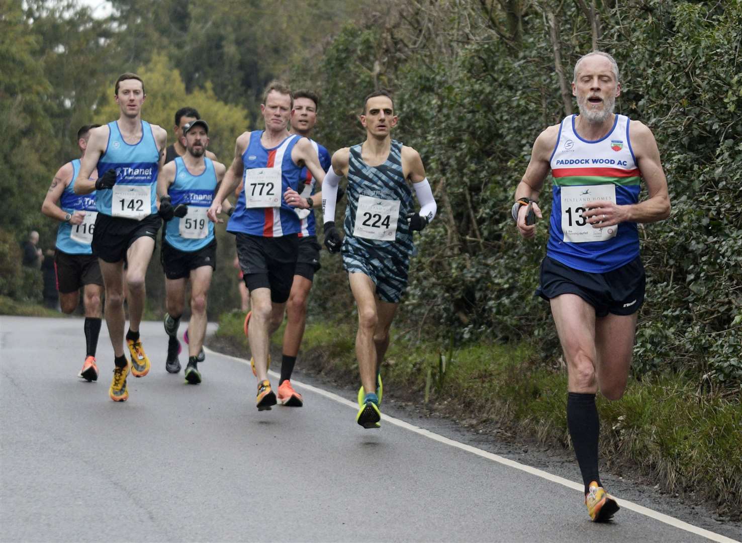 Runners enter Bridge Village. Picture: Barry Goodwin (62013934)