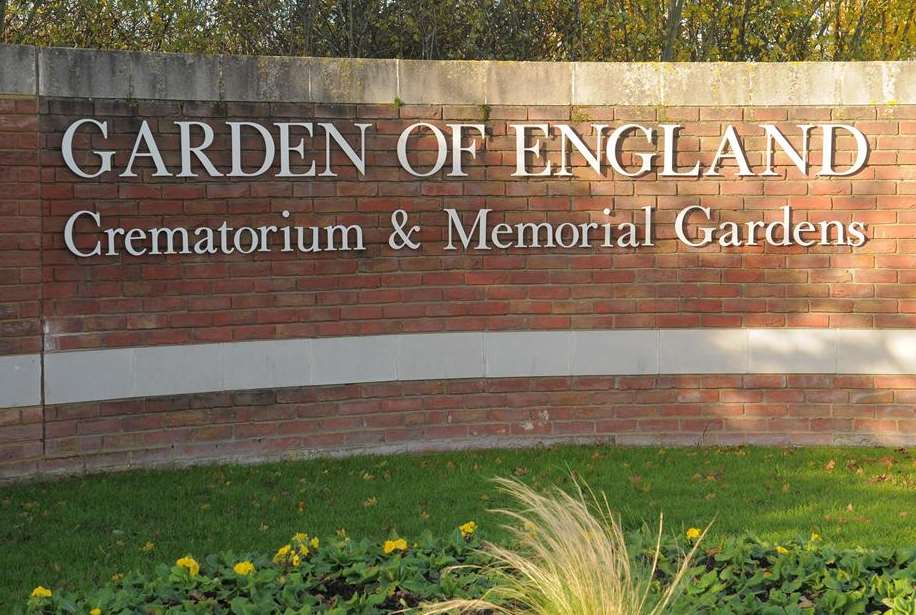 The funeral was held at the Garden of England Crematorium in Bobbing