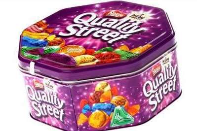 A tin of Quality Street helped play a part in snaring a burglar.