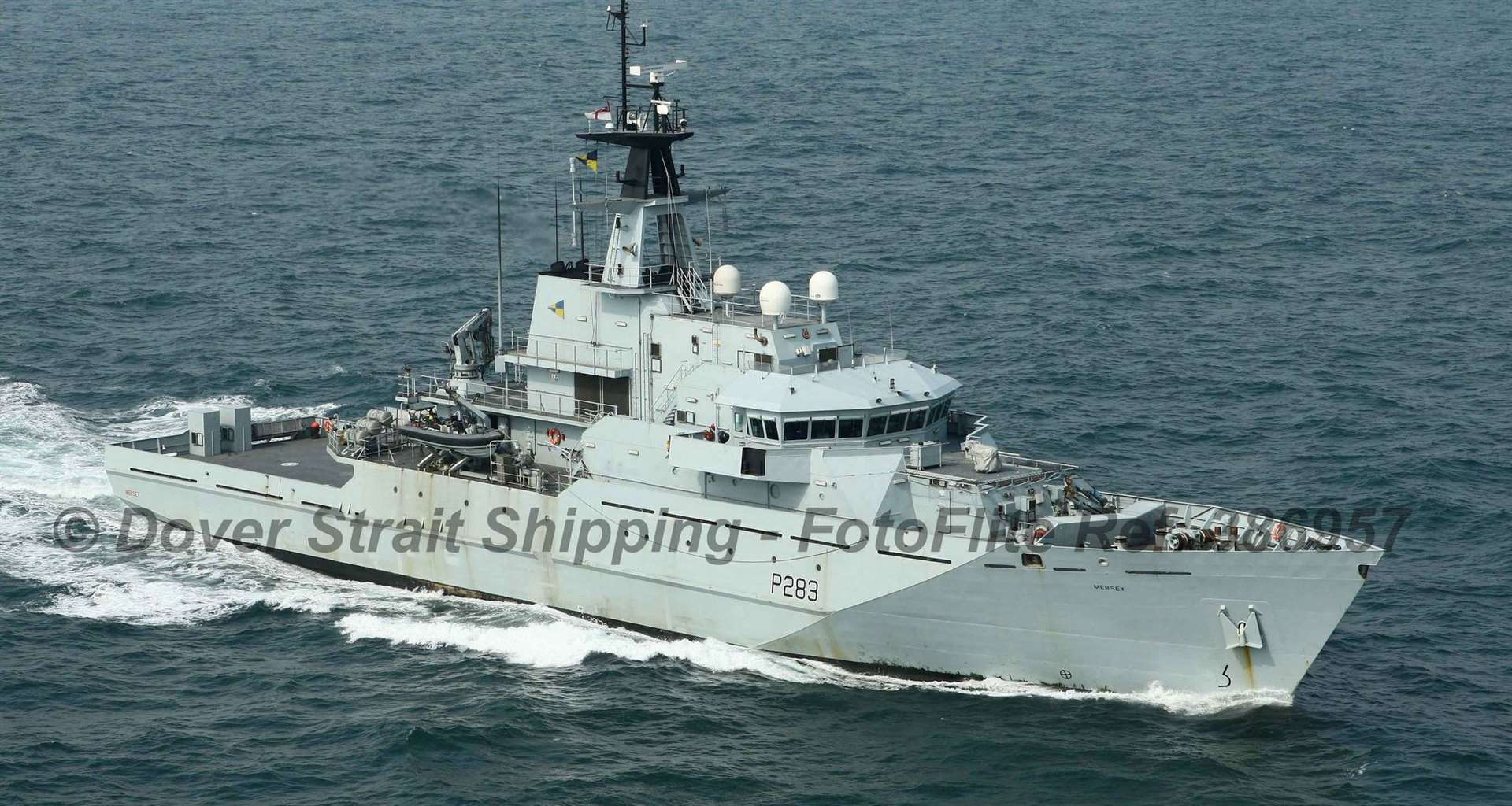 HMS Mersey shadowed the Russian ship as it passed near Dover. Picture: Dover Strait Shipping