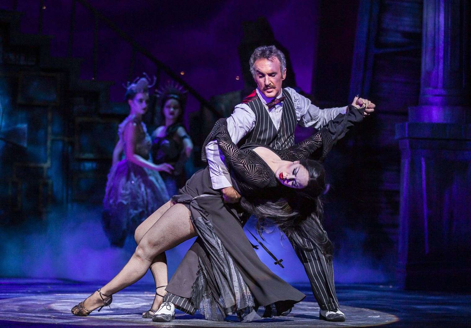 Joanne Clifton swaps the ballroom for the stage in the Addams Family. Picture: Pamela Raith.