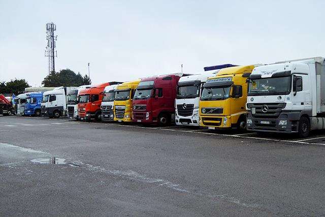 The lorry park would cater for hundreds of HGVs (7576043)