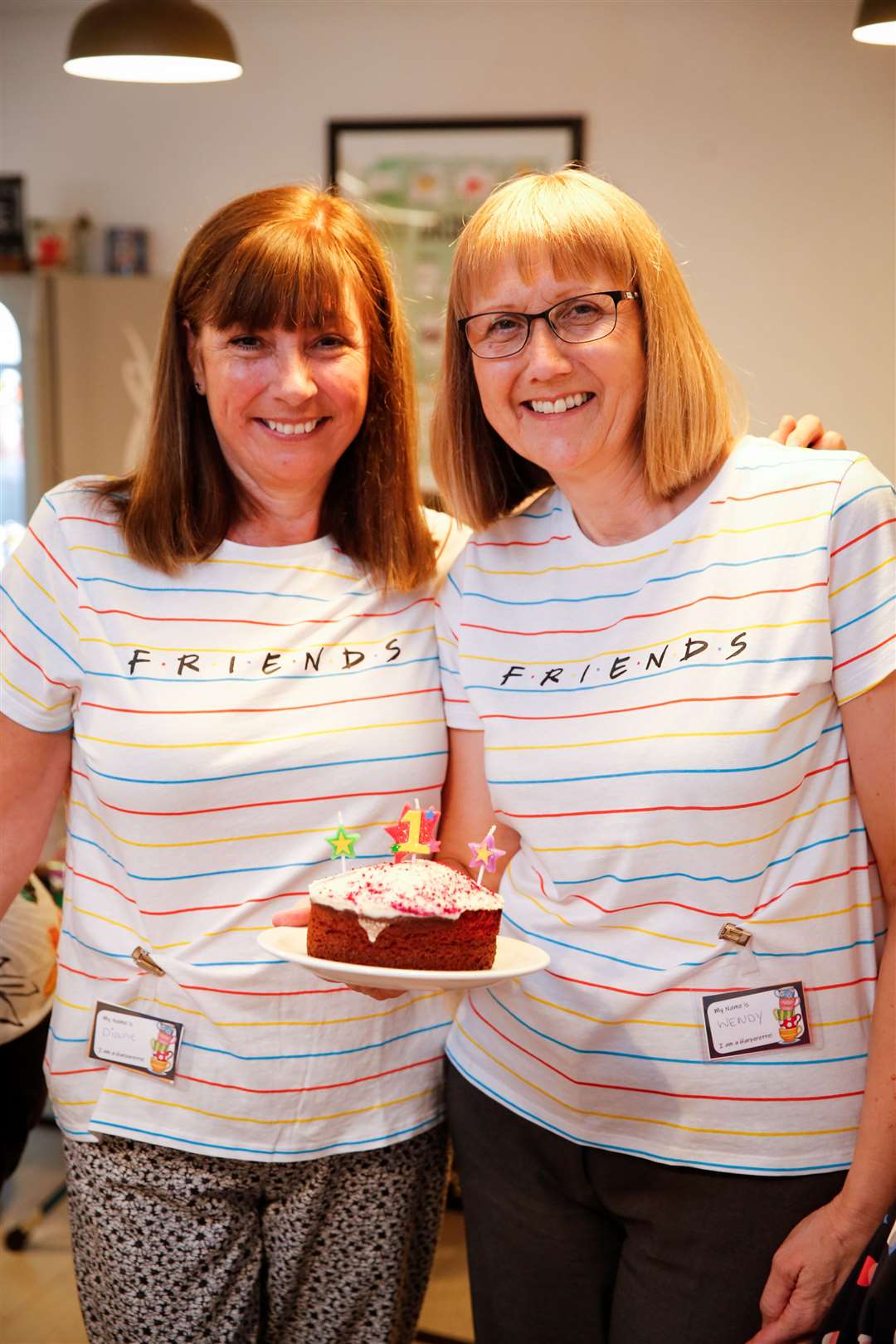 West Kent Befriending Service coffee morning at Harpers Coffee and Gifts, Maidstone. Diane Bromley and Wendy Pfeiffer. Picture: Matthew Walker