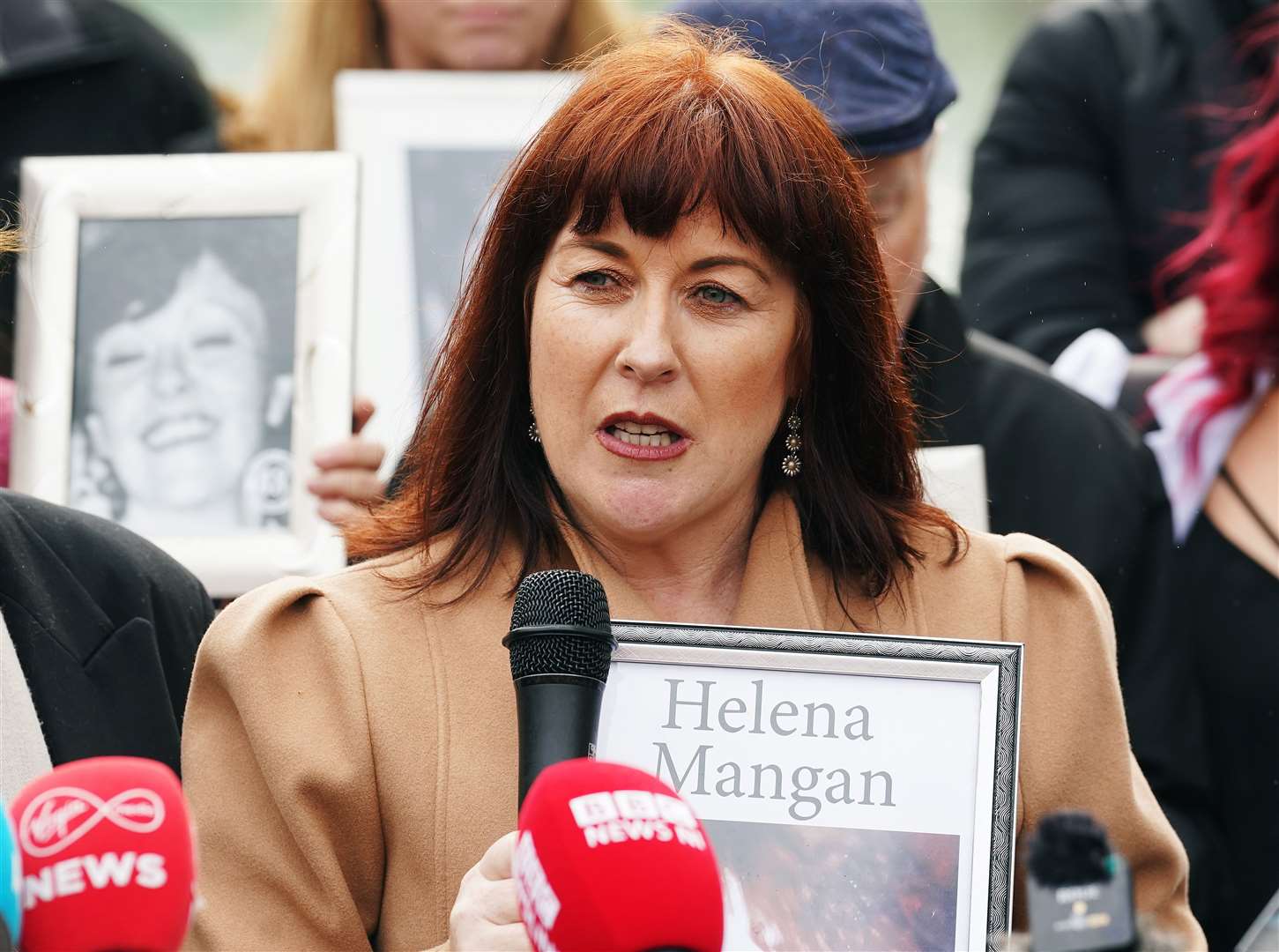 Samantha Mangan, whose mother Helena died in the blaze, attended every day of the inquests (Brian Lawless/PA)
