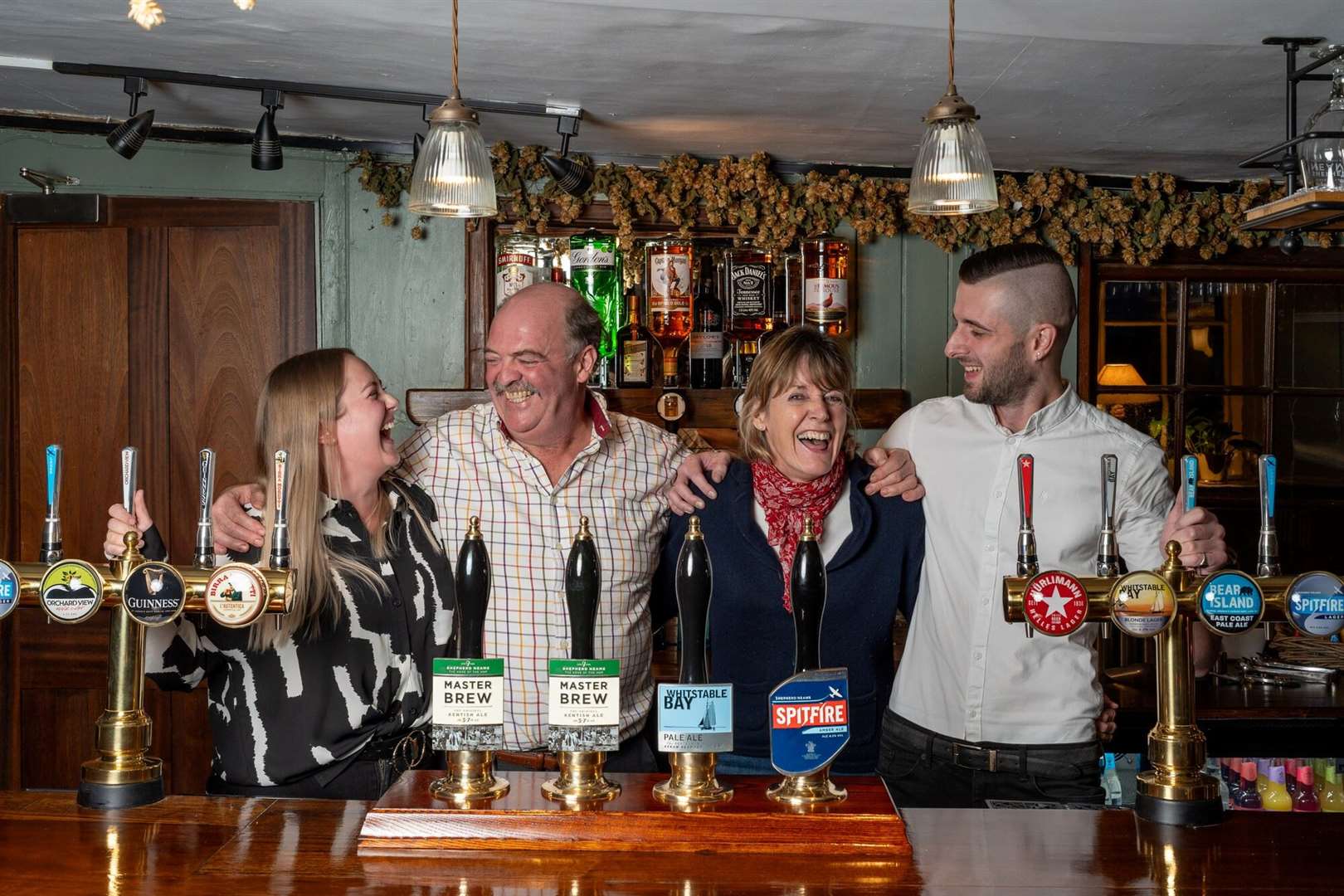 The Anchor's management team. Pic: Shepherd Neame