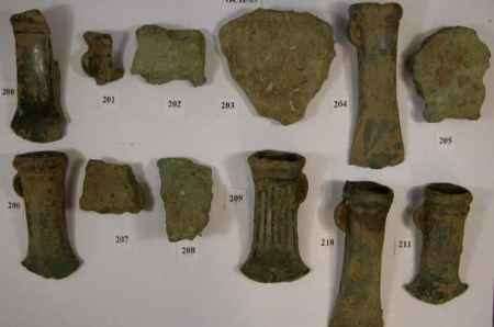 Part of the hoard discovered at Hollingbourne