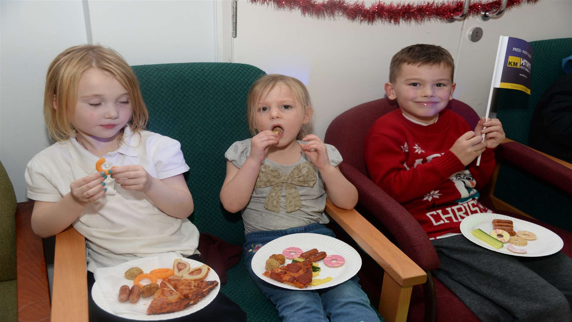 Youngsters enjoying the Spring Lane Neighbourhood Centre Christmas party on Friday. Picture: Chris Davey FM3573272
