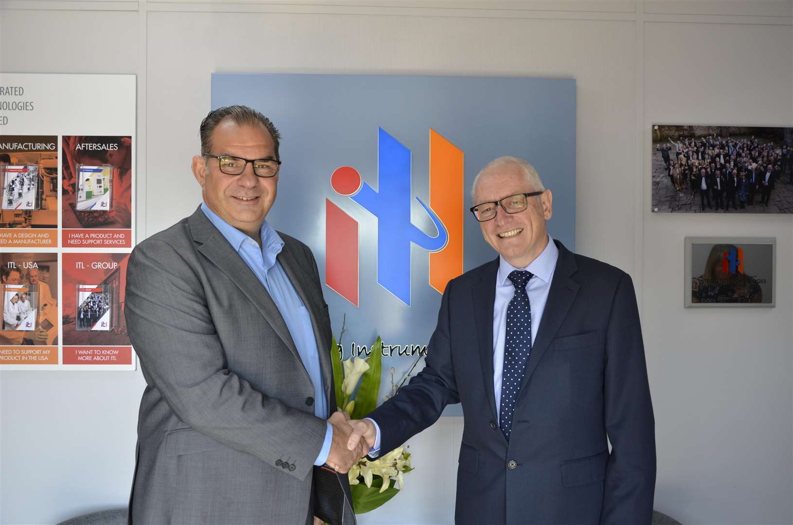 Alex Warnock, chief operating officer of G&H, is pictured with Tom Cole, MD of the ITL Group