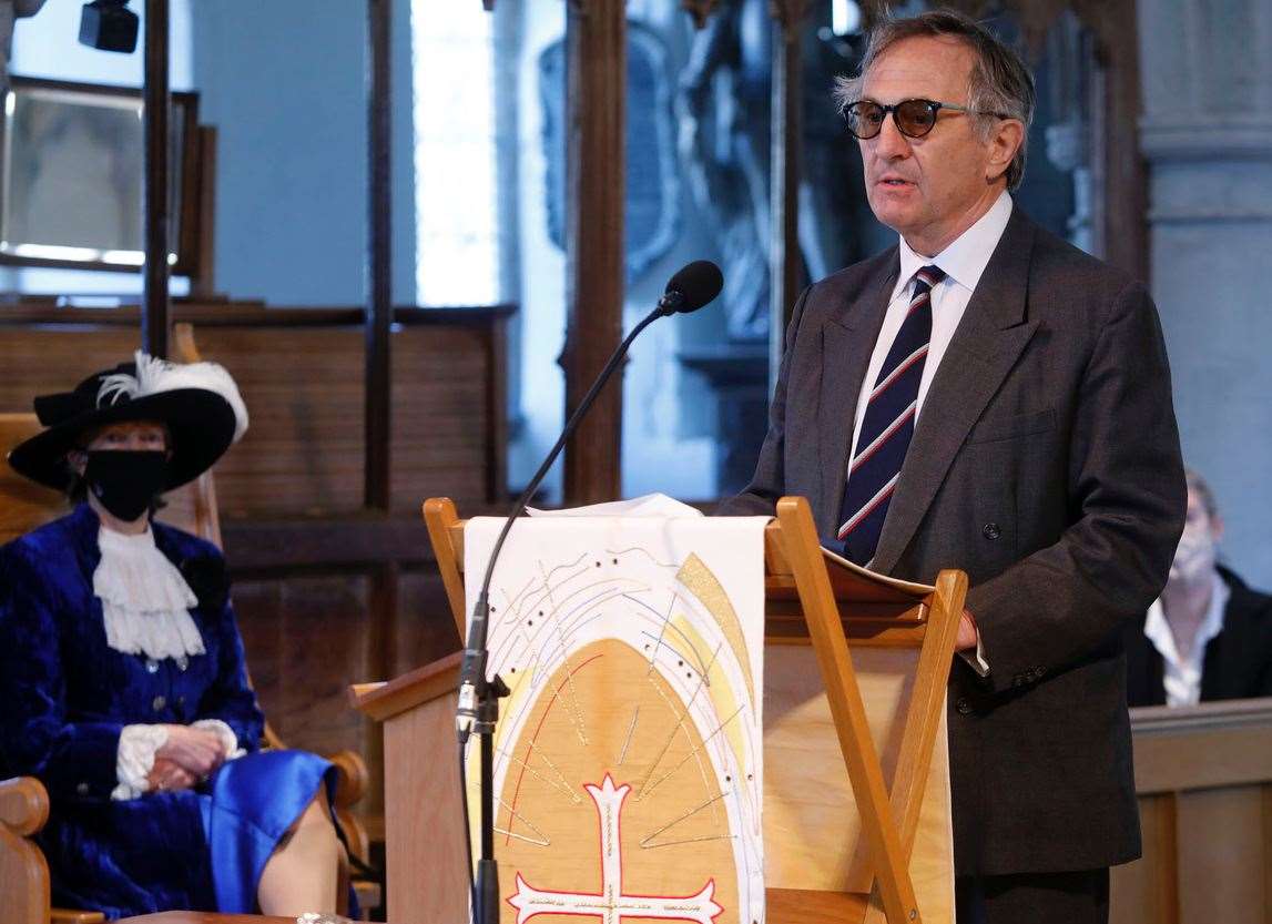 His Hon Judge David Griffith-Jones conducted the ceremony. Picture by Roger Vaughan